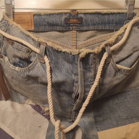 Polo Ralph Lauren Avery Boyfriend Patchwork Jeans - Picture 8 of 14